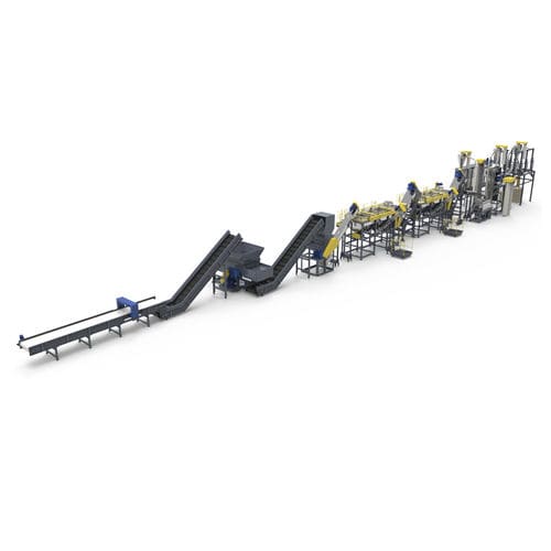 Unità di riciclaggio per HDPE - BORETECH - per LDPE / per pellicole di plastica / per PP