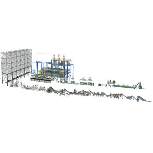 Linea di produzione per materiale non tessuto - 40TPD - BORETECH - per fibra bicomponente / automatica / in continuo
