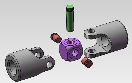 Giunto cardanico semplice - PB  - Hangzhou DJ Machinery Co., Ltd. - di piccole dimensioni