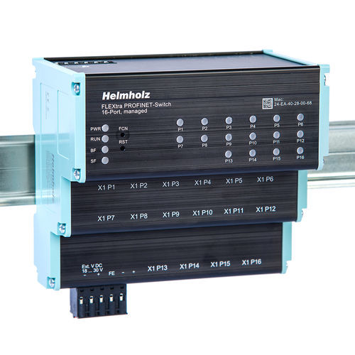 Switch Ethernet gestibile - FLEXtra STAGE  - Helmholz GmbH & Co. KG - 8 porte / 12 porte / 5 porte