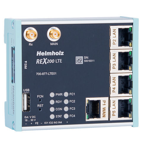 Router di dati - REX 200 - Helmholz GmbH & Co. KG - Ethernet / per rete / WAN