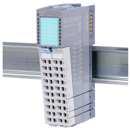 Modulo di uscita digitale - 600-220-0AP21 - Helmholz GmbH & Co. KG - 16 uscite digitali / di corrente / per montaggio su guida DIN