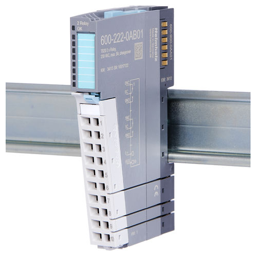 Modulo di uscita digitale - 600-222-0AB01 - Helmholz GmbH & Co. KG - a 2 O / con 4 uscite digitali / con uscita a relè