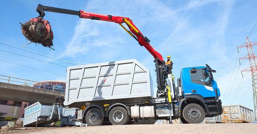 Gru montata su camion - TZ12  - Cranab - telescopica / articolata / per l'industria del riciclaggio