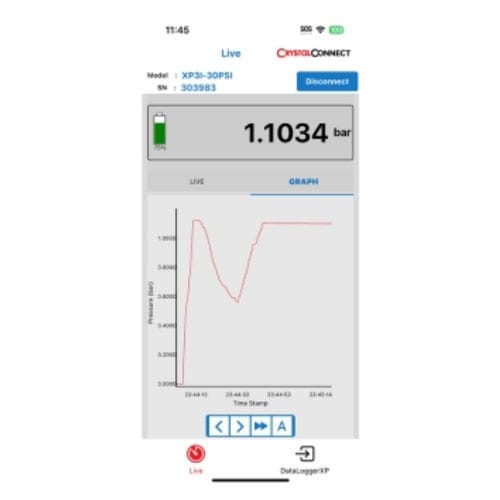 Applicazione mobile di calibrazione - CrystalConect  - Ametek Calibration - apparecchio di ispezione di misura / in tempo reale / Androïd