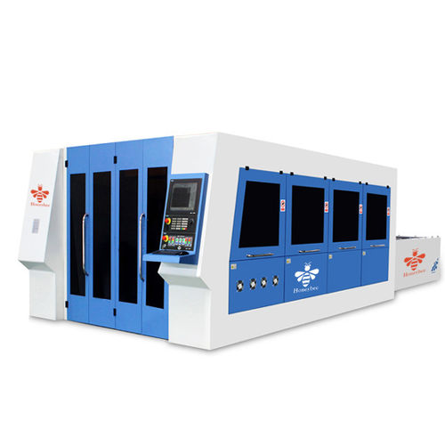 Macchina da taglio laser a fibra - HB-FL3015TC - Dalian Honeybee CNC Equipment Co., Ltd - per metallo / per tubi metallici / CNC
