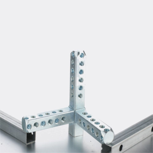 Connettore per tubi a T - AN-103 - Arihant Panel Fittings Private Limited - quadrato / in acciaio