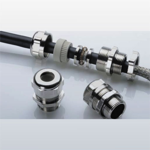 Pressacavo con schermatura EMC - 50.-EMV series - Arihant Panel Fittings Private Limited - in ottone nichelato / IP40 / metrico