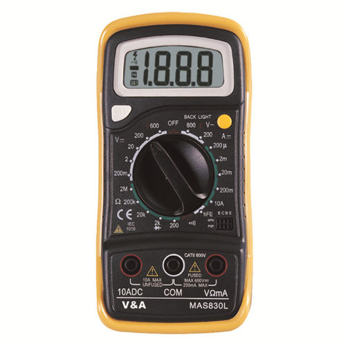 Multimetro digitale - MAS830 series - Shanghai Yi Hua V&A Instrument Co., Ltd. - portatile / 600 V / 10 A