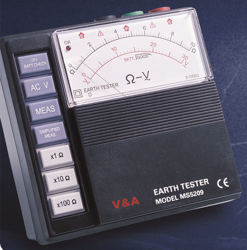 Tester di resistenza di terra - MS5209 - Shanghai Yi Hua V&A Instrument Co., Ltd. - portatile / analogico