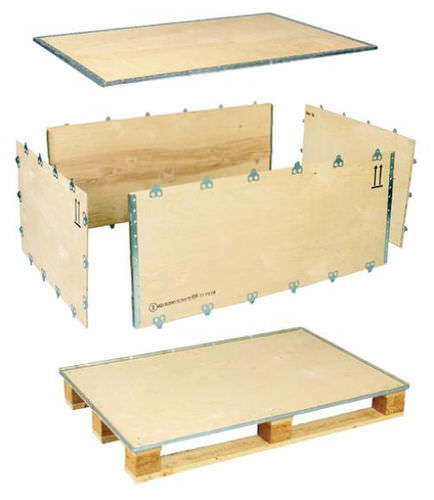 Cassetta in compensato - ExPak S - Nefab - di stoccaggio / pieghevole