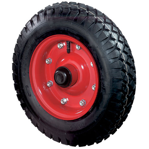 Ruota pneumatica - C96/C97 series - BS Rollen GmbH - in acciaio / a scanalature