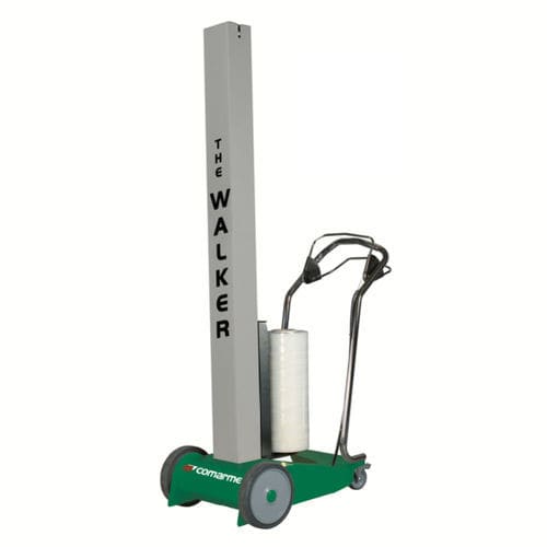 Macchina avvolgitrice manuale - THE WALKER - COMARME - orizzontale / frenatura meccanica / per cartone