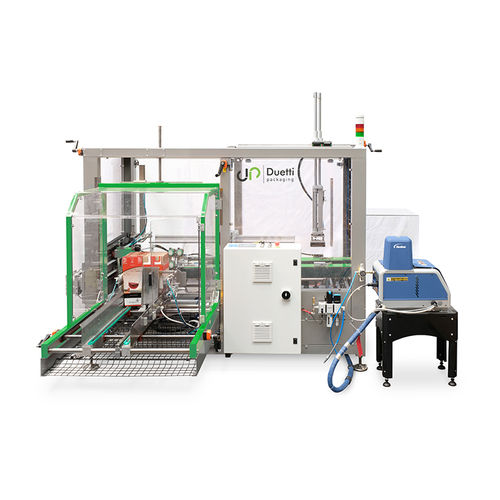 Vassoiatrice automatica - DUETTI PACKAGING SRL - con colla termofusibile / per cartoni