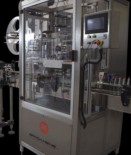 Etichettatrice automatica - SIRIO – 150 - E-Packaging Srl - per applicazione sulla parte superiore del prodotto / per applicazione laterale / con sleeve per tubolare termoretraibile