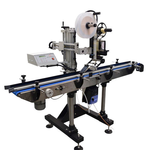 Macchina di etichettatura automatica - Saturno Light - E-Packaging Srl - per bottiglie / per applicazione laterale / per applicazione sulla parte superiore del prodotto
