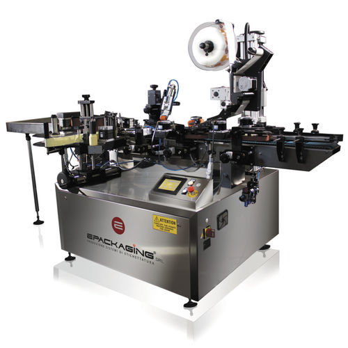 Etichettatrice automatica - SATURNO 2T  - E-Packaging Srl - per bottiglie / per lattine / per vasetti