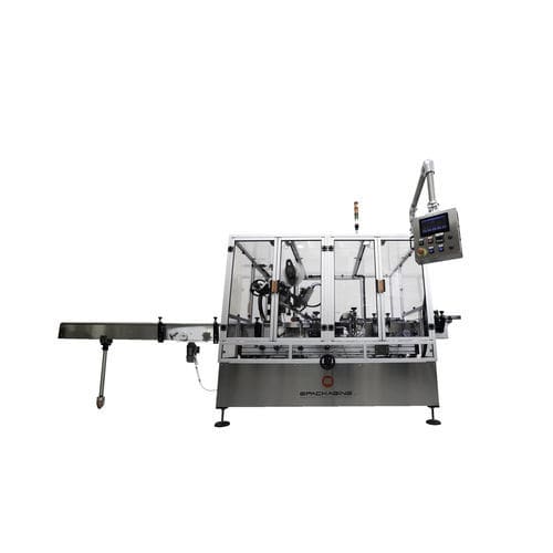 Macchina di etichettatura automatica - ST EPK 1120 - E-Packaging Srl - per il settore cosmetico / per etichette adesive / a doppia faccia
