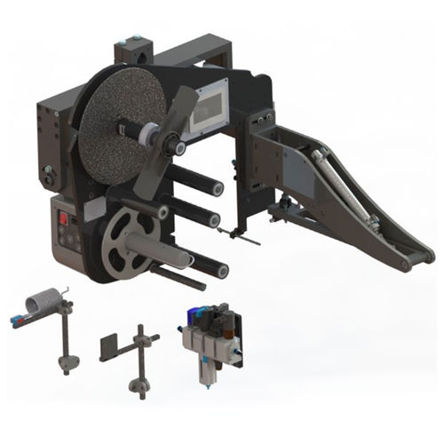 Stampante-applicatore di etichette autoadesive - URANO PIVOT - E-Packaging Srl - per applicazione sulla parte superiore del prodotto / per applicazione laterale / per scatole
