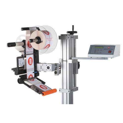 Applicatore di etichette automatico - TRITO series - E-Packaging Srl - per casse / per applicazione sulla parte superiore del prodotto / per applicazione laterale