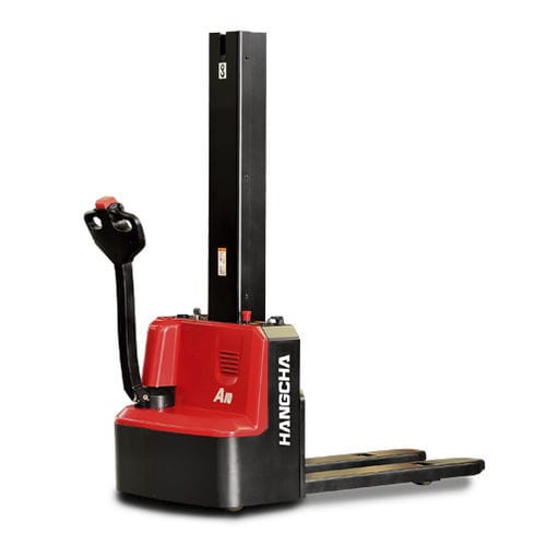 Accatastatore a batteria - CDD-AMC1 series - HANGCHA FRANCE - a timone con guida da terra / 12 V / compatto