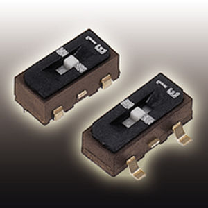 Interruttore a scorrimento - CJS series - Nidec Copal Electronics - unipolare / SPDT / ritardante di fiamma