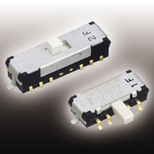 Interruttore a scorrimento - CMS series - Nidec Copal Electronics - unipolare / ritardante di fiamma / elettromeccanico