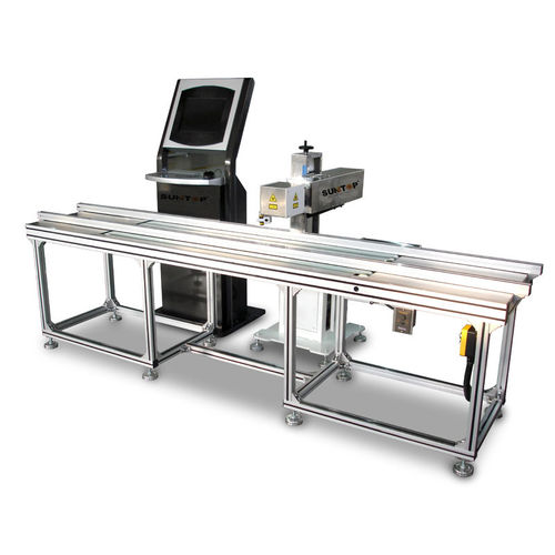Macchina di marcatura laser CO2 - ST-FCO2L50 - Suzhou Suntop Laser Technology CO.,LTD - per metallo / in linea