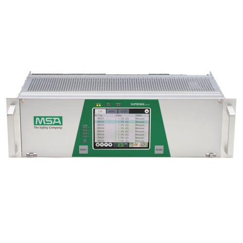 Centrale di rilevazione gas multicanale - SUPREMATouch - MSA - per rack / di gas tossico