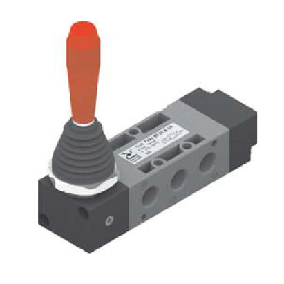 Distributore pneumatico ad azionamento manuale - VAP Industrie - a cassetto / compatto