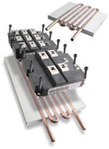Dissipatore in rame - Aavid Thermalloy - a alette sottili