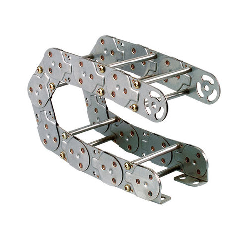 Catena portacavi aperta - Gortrac® SB  - Dynatect Manufacturing, Inc. - in metallo / con separatori / leggera