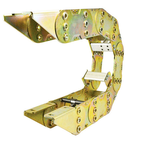 Catena portacavi aperta - Gortrac® XL series - Dynatect Manufacturing, Inc. - in metallo / con separatori
