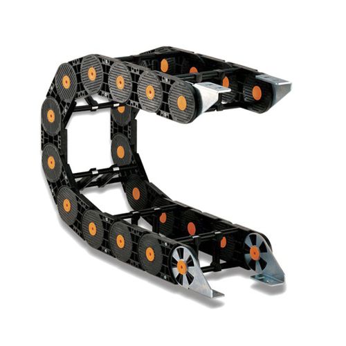Catena portacavi aperta - Nylatrac® NXL  - Dynatect Manufacturing, Inc. - in plastica / con separatori / modulabile