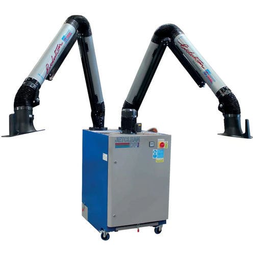 Aspiratore di fumo mobile - Jetclean DF series - CORAL - di saldatura / a cartuccia / con per bracci aspiranti multipli