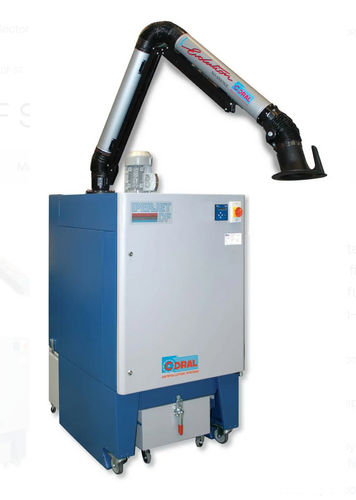 Aspiratore di fumo mobile - Iperjet DF ST series - CORAL - di saldatura / a cartuccia / con braccio aspirante