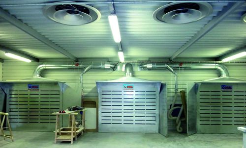 Unità di aspirazione di polvere - ZINCOWALL series - CORAL - industriale / centralizzata