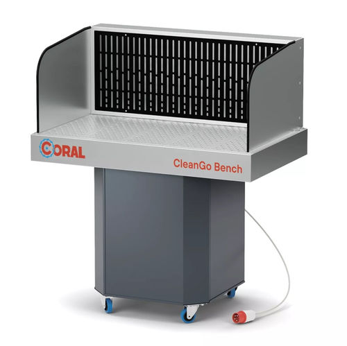Tavola aspirante per saldatura - Cleango Bench - CORAL - mobile / compatta