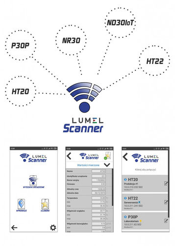 Applicazione mobile registratore di dati - Lumel  - LUMEL - per scanner / di rete / Androïd