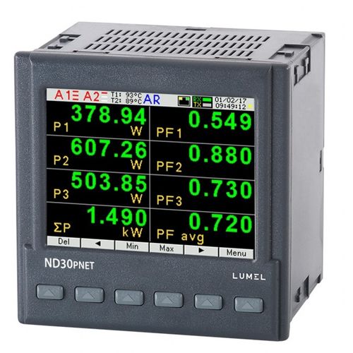 Apparecchio di misura della potenza ad incastro - ND30PNET - LUMEL - monofase / trifase
