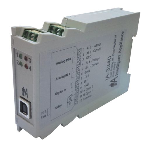 Modulo di ingresso analogico - IA-3340-U 	  - Intelligent-Appliance - USB / a 2 I / di tensione