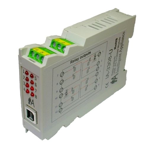 Modulo relè DC - IA-3308-U - Intelligent-Appliance - su guida DIN / USB