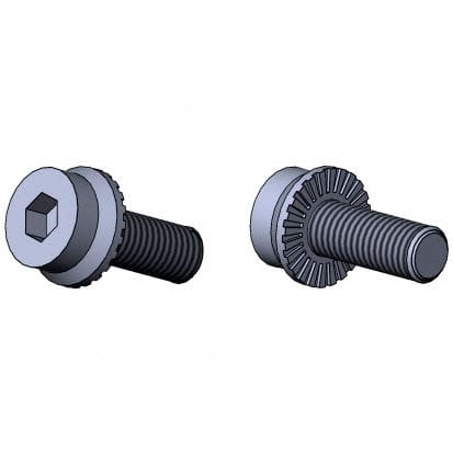 Vite a testa cilindrica - 3510 S-VZ 03  - TecEnMa GmbH - Allen / in acciaio zincato / con rondella di sicurezza
