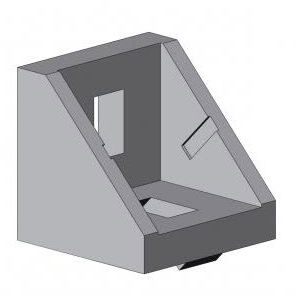 Squadra di fissaggio per assemblaggio di profilati - 4010 A - EL 01 series - TecEnMa GmbH - in alluminio / per ghisa / 90°