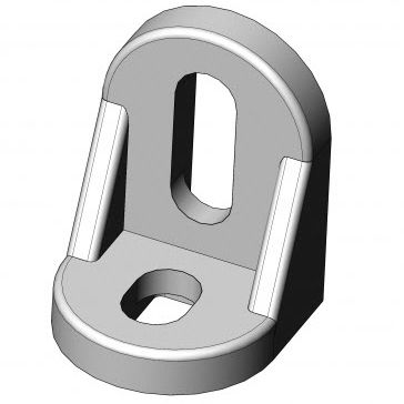 Squadra di fissaggio per profilati in alluminio - 4030 Z 3828 NA 02 - TecEnMa GmbH - per operazioni di assemblaggio / in zinco / 90°