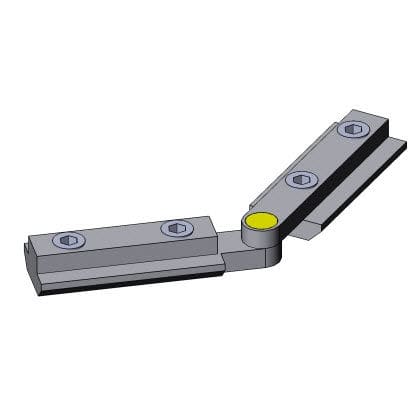 Squadra imperniata per assemblaggio di profilati - 4110 S 0114 VZ 01 - TecEnMa GmbH