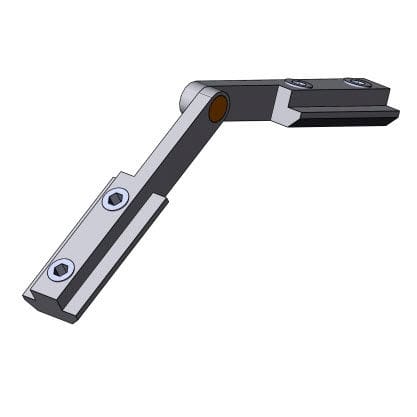 Squadra imperniata per assemblaggio di profilati - 4110 S 0154 VZ 01 - TecEnMa GmbH