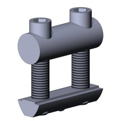 Connettore con dado per assemblaggio di profilati - 4608 S 080 VZ 01 series - TecEnMa GmbH