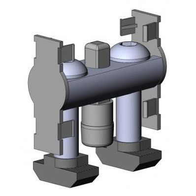 Connettore con dado per assemblaggio di profilati - 4610 S 10 VZ 01 series - TecEnMa GmbH