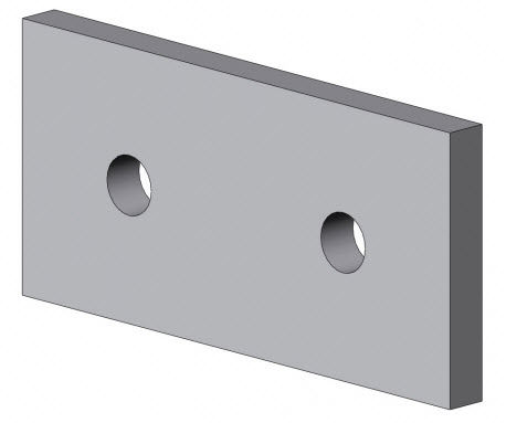 Piastra di montaggio per assemblaggio di profilati - 4803 A - EL 01 series - TecEnMa GmbH